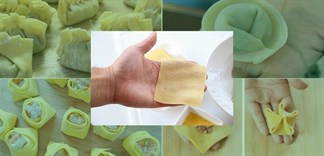 Mẹo nhỏ làm vỏ hoành thánh thơm ngon dễ nắn