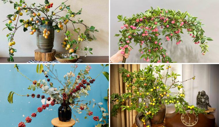 Xu hướng cắm cành quả quay trở lại, đủ loại độc lạ, cho mùa thu cực chill