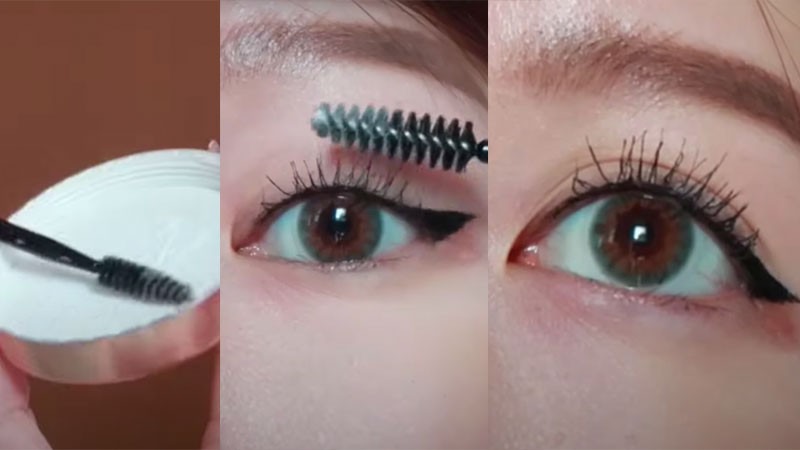 Không để mascara lem xuống phía dưới