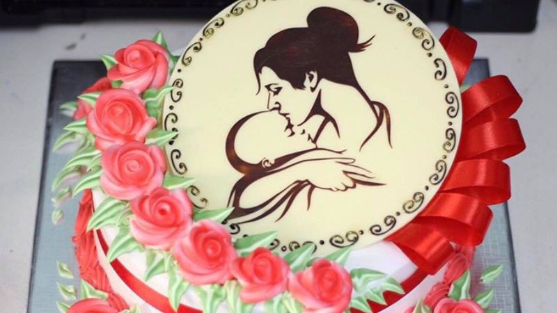 Mẫu bánh kem 20/10 cho mẹ yêu