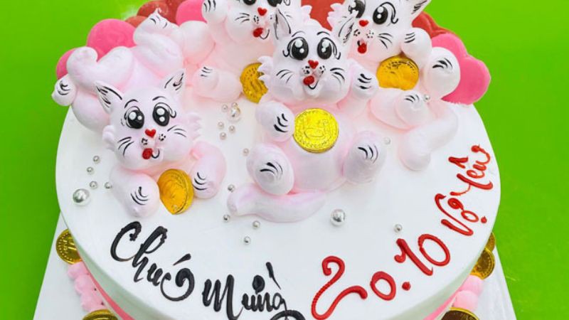 Mẫu bánh kem 20/10 tặng vợ yêu