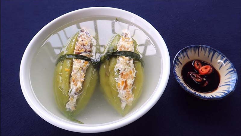 Canh khổ qua hầm chay