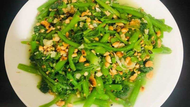 Đọt bí xào