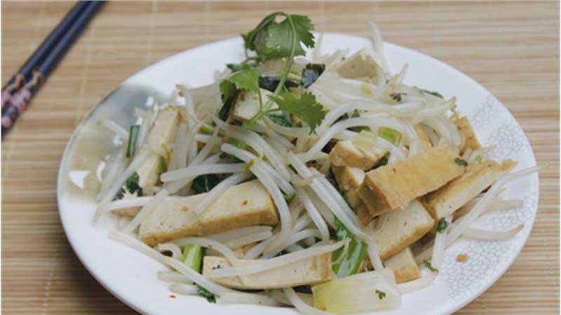 Giá xào đậu hũ