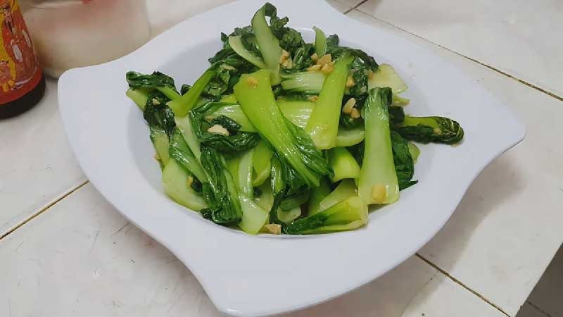 Cải thìa xào chay