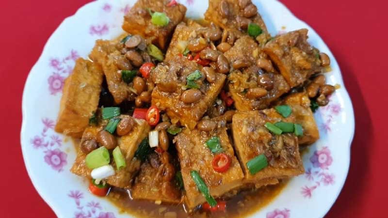 Đậu hũ kho tương hột