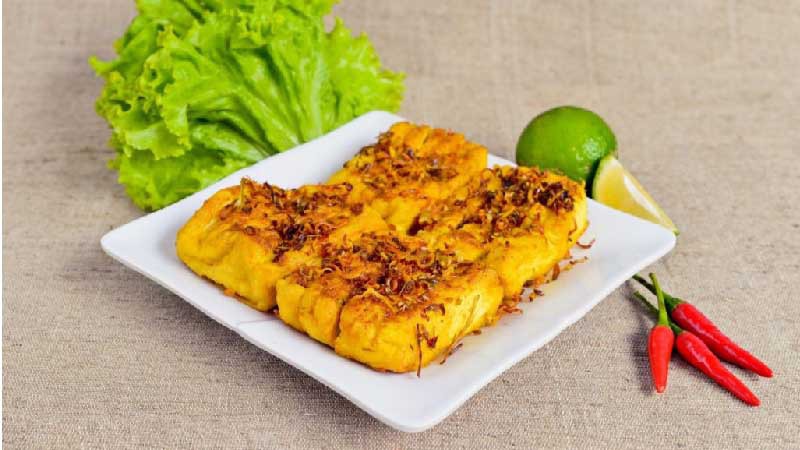 Đậu hũ chiên sả