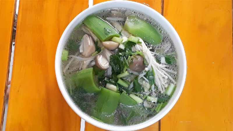 Canh mướp chay