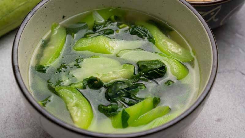 Canh mướp rau dền