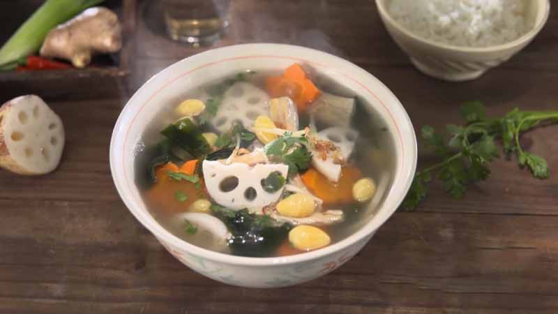 Canh củ sen chay