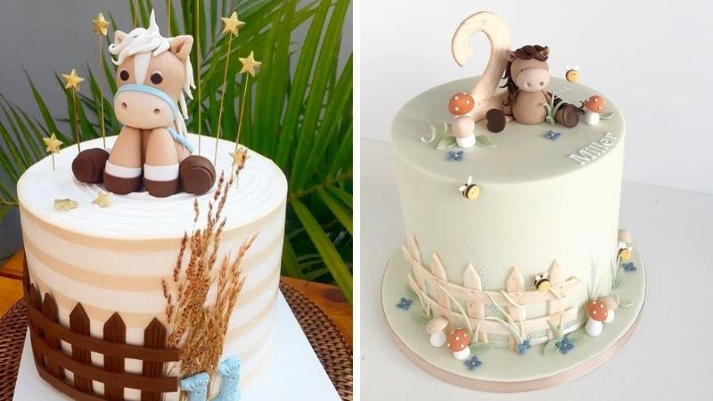 Bánh sinh nhật con ngựa đẹp