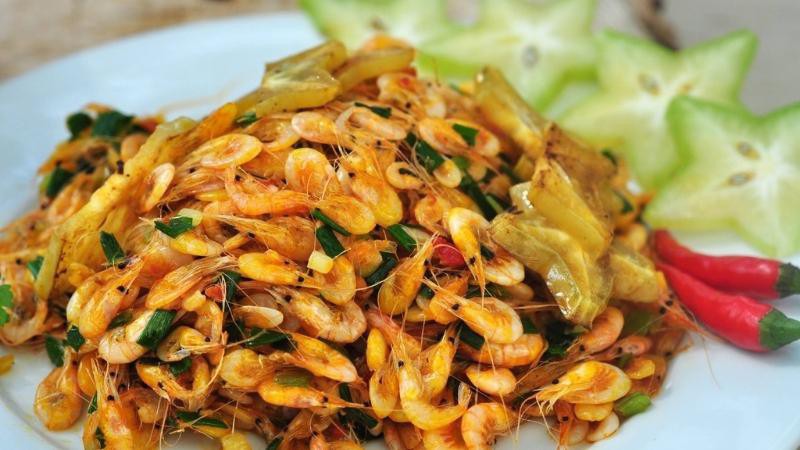 Tép sông rang khế