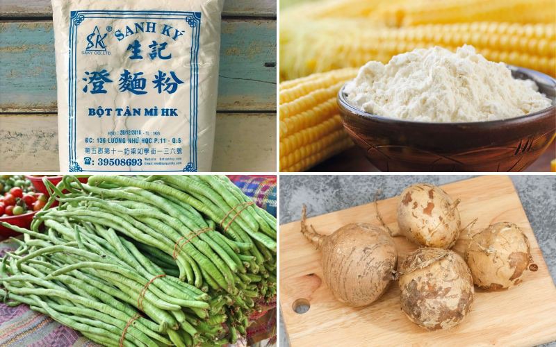 Nguyên liệu làm món dìn chấy xào chao đỏ