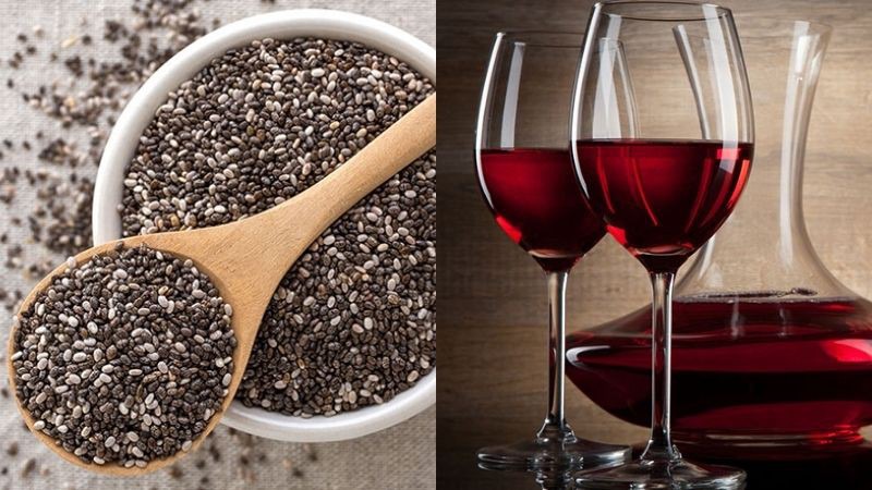 Mặt nạ hạt chia- rượu vang