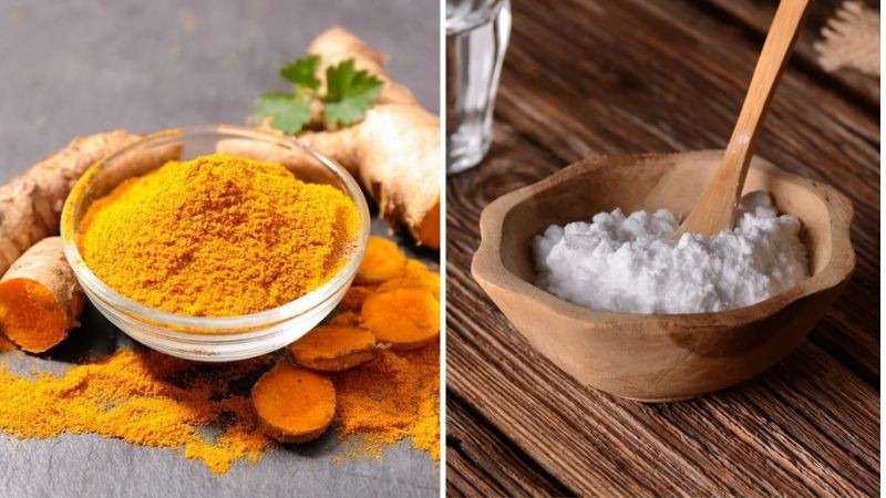 Bột nghệ và baking soda