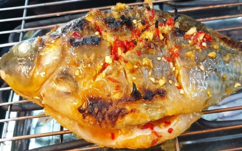 Cá ét mọi nướng muối ướt