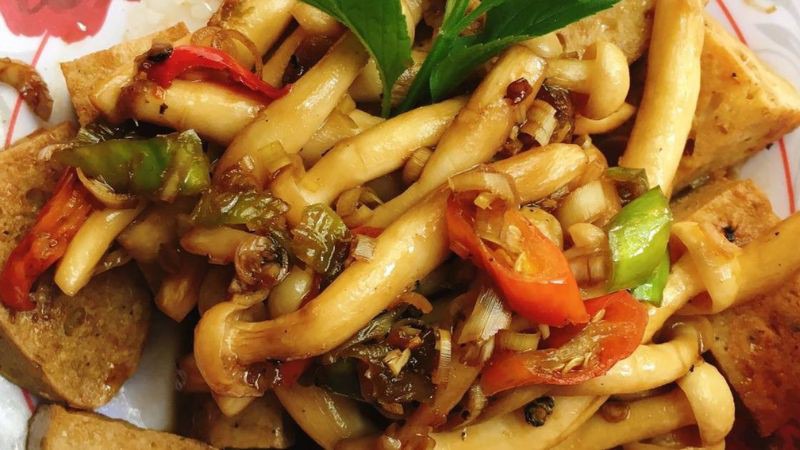 Nấm linh chi sốt cà
