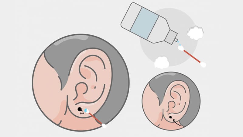 Lau lại bằng nước muối một lần nữa