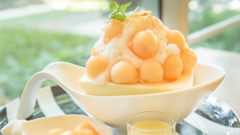 Bingsu dưa lưới