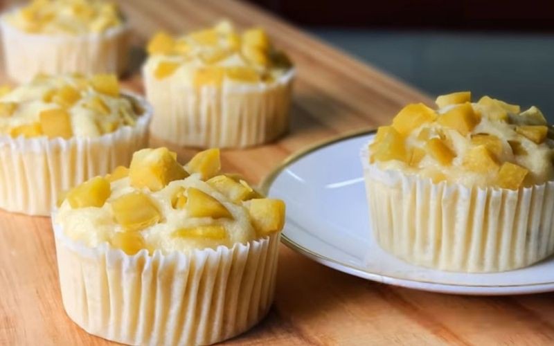 Bánh cupcake sữa đặc khoai lang