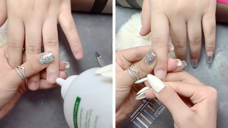 Làm sạch và úp móng