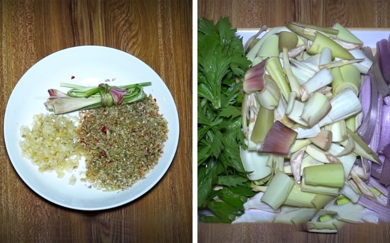 Sơ chế các nguyên liệu khác