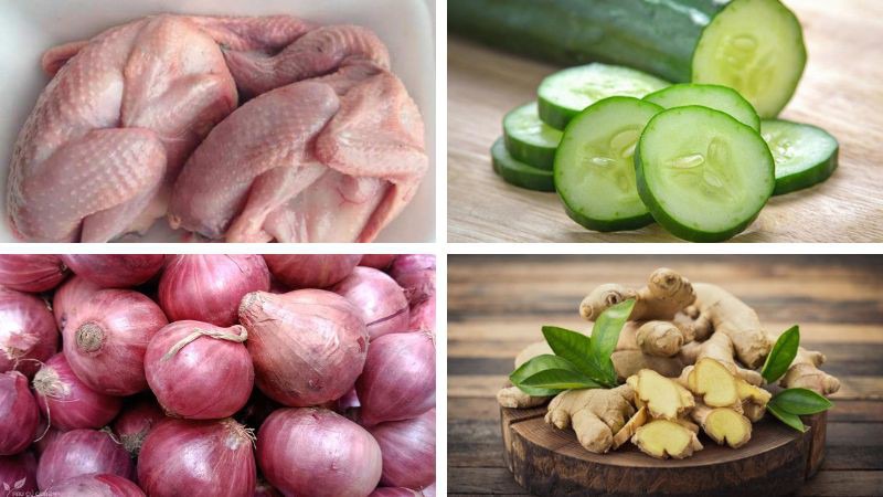 Nguyên liệu làm món chim cút chiên bơ