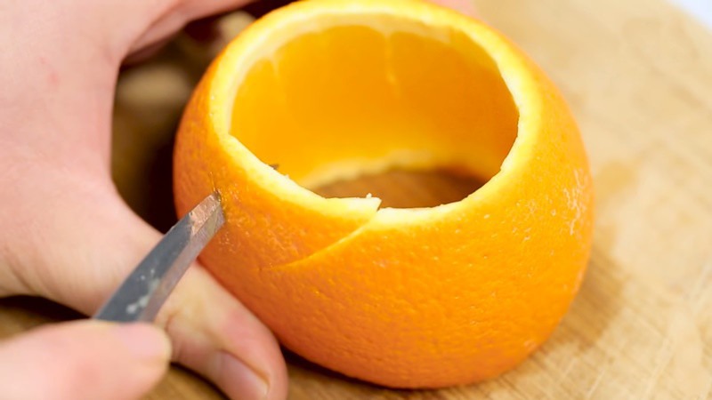 Cắt vỏ cam