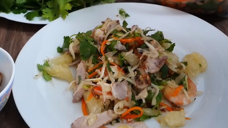 Thành phẩm gỏi bưởi