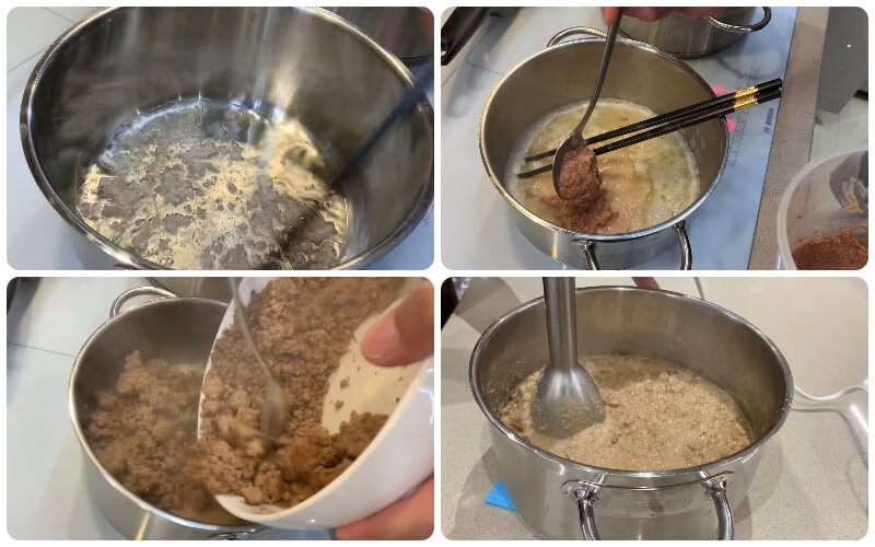 Làm nước chấm chẩm chéo