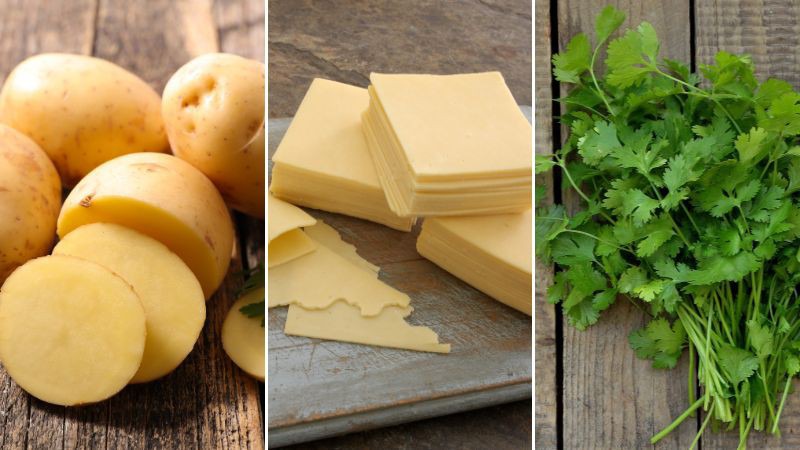 Nguyên liệu làm khoai tây chiên phô mai