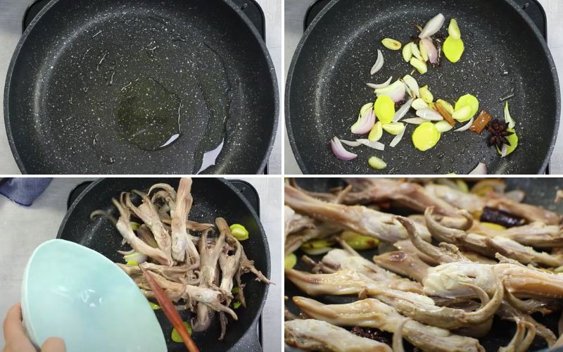 Xào lưỡi vịt
