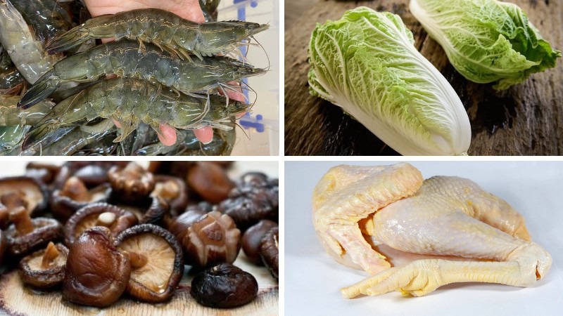 Nguyên liệu làm mì xào tam tơ