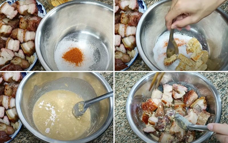 Ướp thịt heo quay