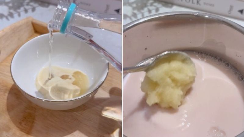 Pha hỗn hợp pudding