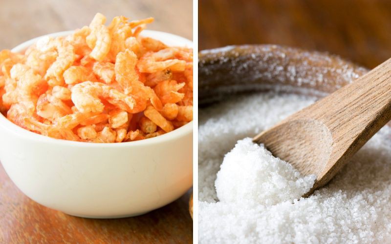 Nguyên liệu làm tôm khô rang muối tiêu
