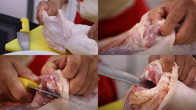 Tách khớp xương cánh vịt