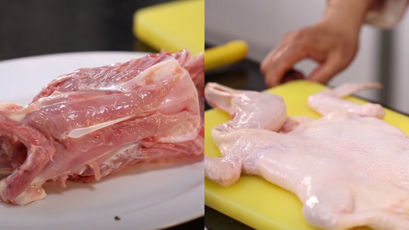 Vịt được rút xương hoàn chỉnh