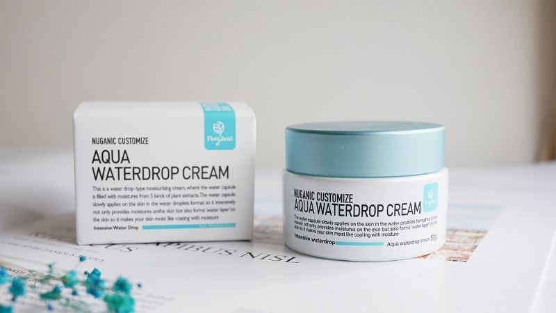 Kem Dưỡng Ẩm Rau Sam Nuganic Customize Aqua Waterdrop Cream