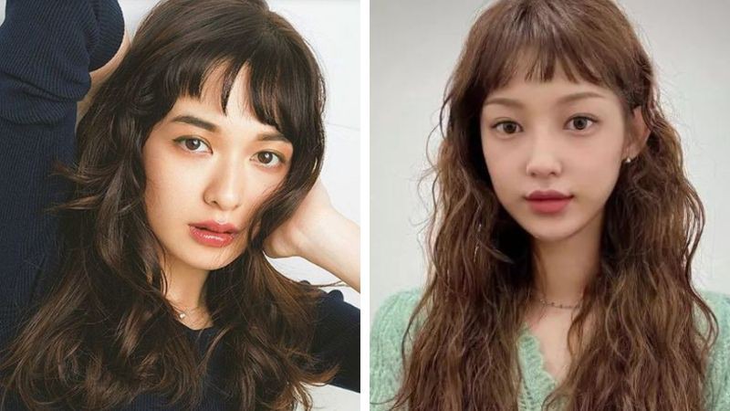 Tóc xoăn lơi mái choppy