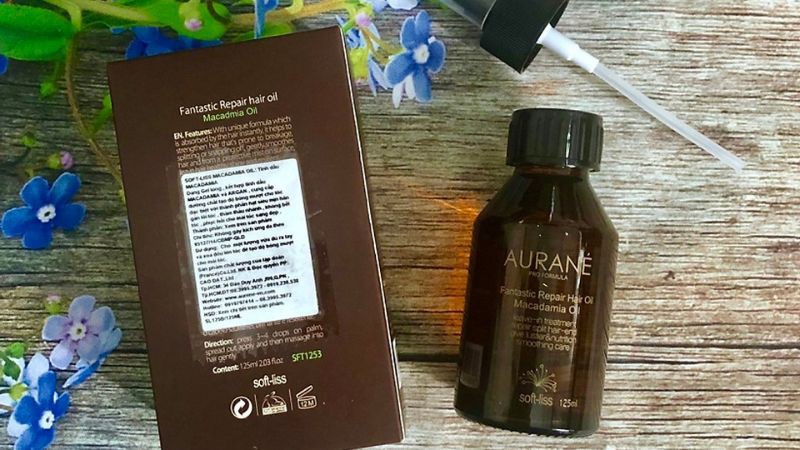 Tinh dầu dưỡng ẩm tóc nam Aurane Softliss Fantastic Repair Hair Oil