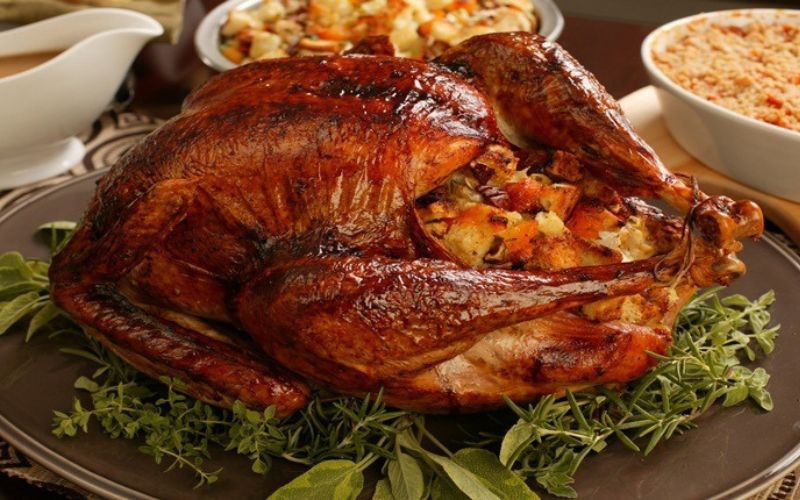 Gà tây nướng thập cẩm