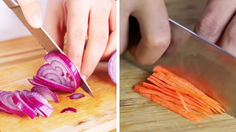 Sơ chế các nguyên liệu còn lại