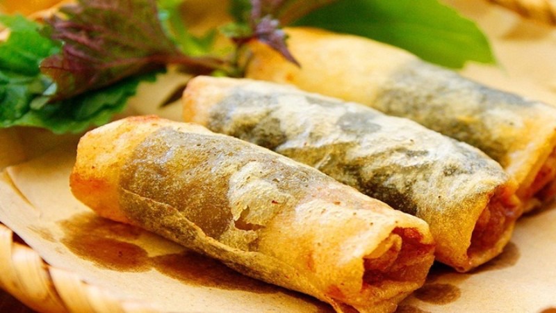 Thành phẩm nem ốc mít