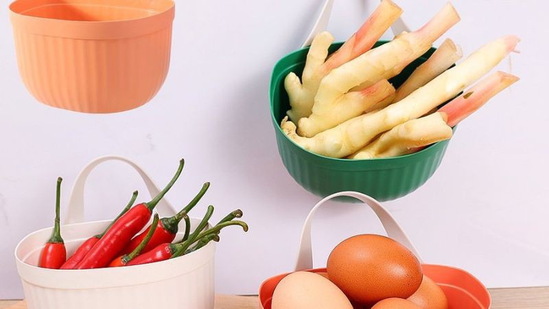 Chiếc giỏ gắn lên tường