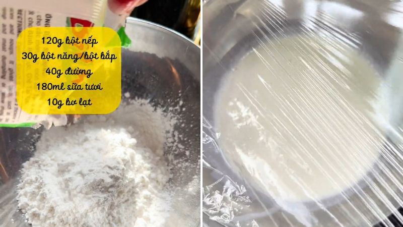 Hấp bột bánh
