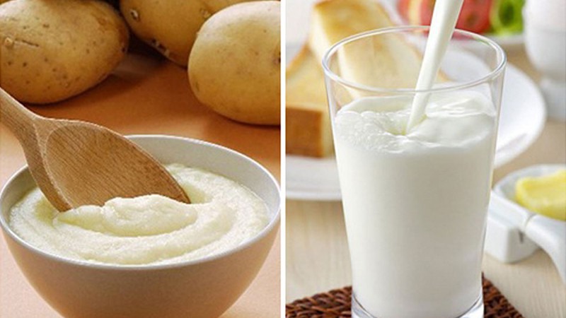 Mặt nạ sữa tươi, khoai tây