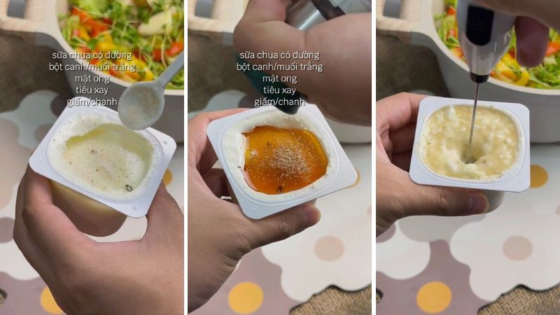  Làm sốt sữa chua