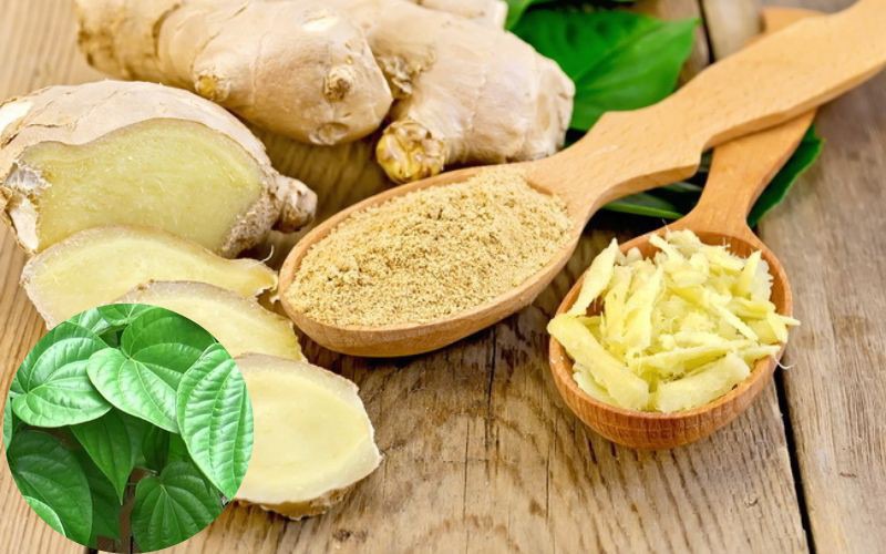 Trị hôi nách bằng lá trầu không và gừng tươi
