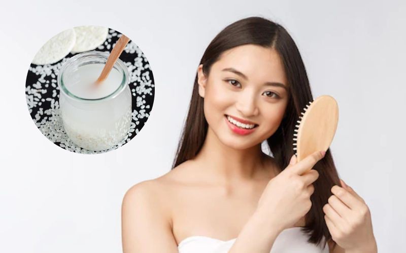 Nước gạo giúp phục hồi tóc hư tổn